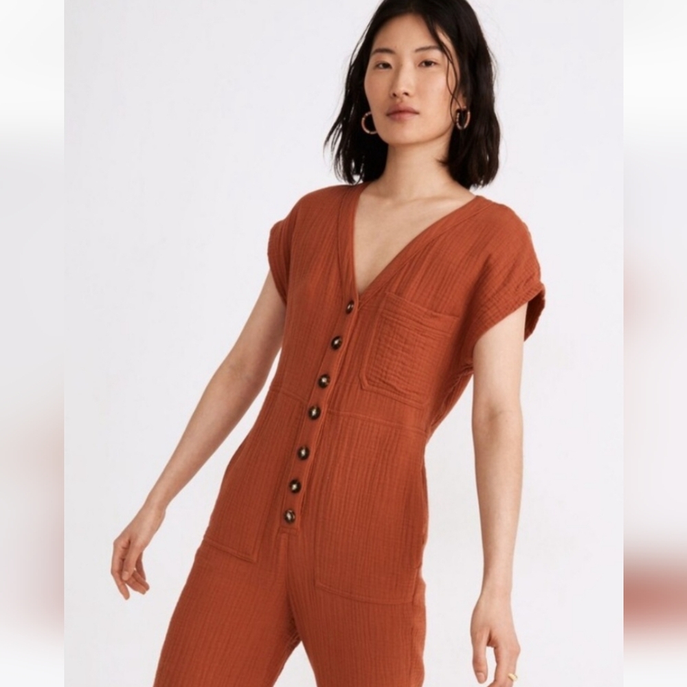 Madewell Rust Jumpsuit